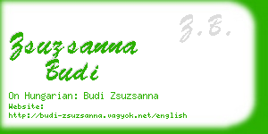 zsuzsanna budi business card